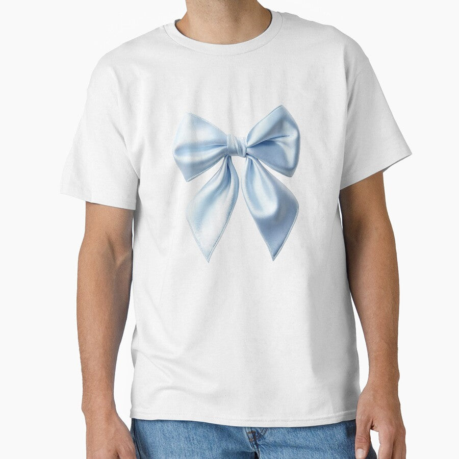 Light Blue Satin Bow Aesthetic Coquette Ribbon by jianina-alondra