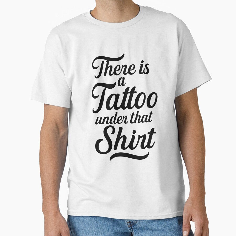 There is a tattoo under that shirt by Lia Vina