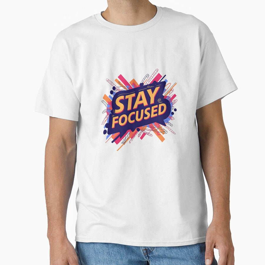 Stay Focused – Motivational Remote Work Design by CtrlAltUnwind