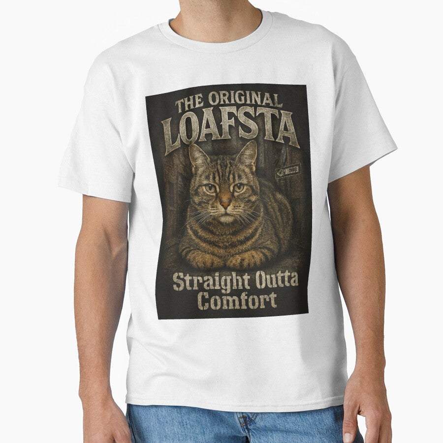 The Original Loafsta Funny Cat Loaf 90s Bootleg Rap Tee by catastrocat