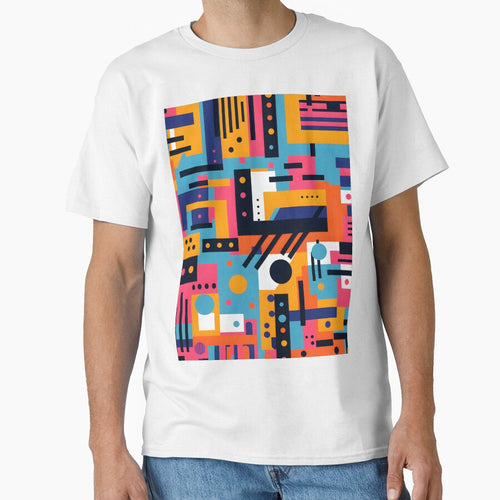 Abstract Geometric Pattern, Colorful Geometric Shapes by TornadoVibes