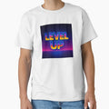 Level Up – Retro Gamer Poster in Neon Arcade Style by Outline Studio