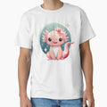Kawaii Axolotl – Cute Pink Axolotl Art – Adorable Salamander Illustration by Rocamisetas