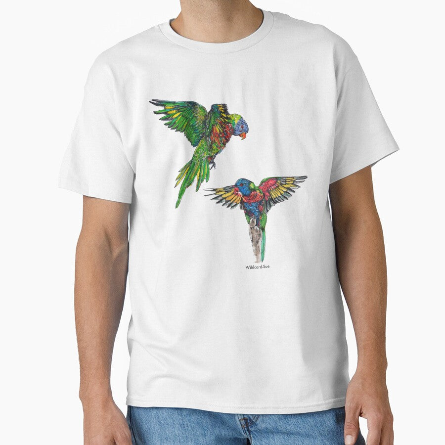 Alina and Delilah the Lorikeets by Wildcard-Sue