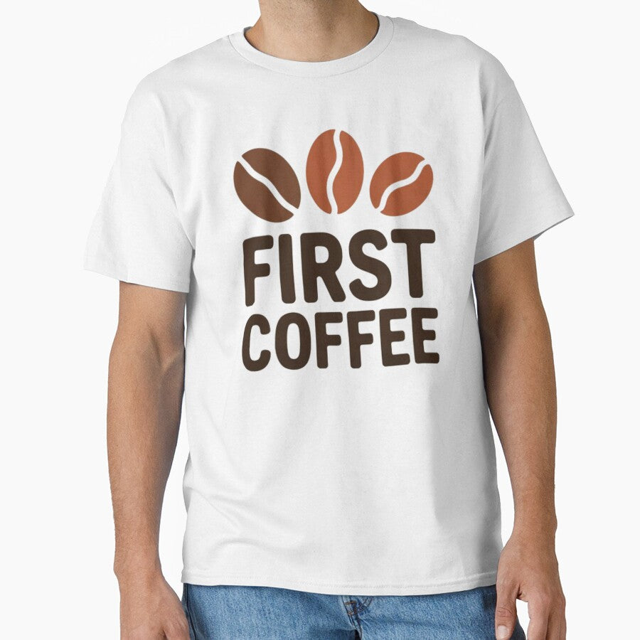 Coffee Lover Design – First Coffee by AGRO ART