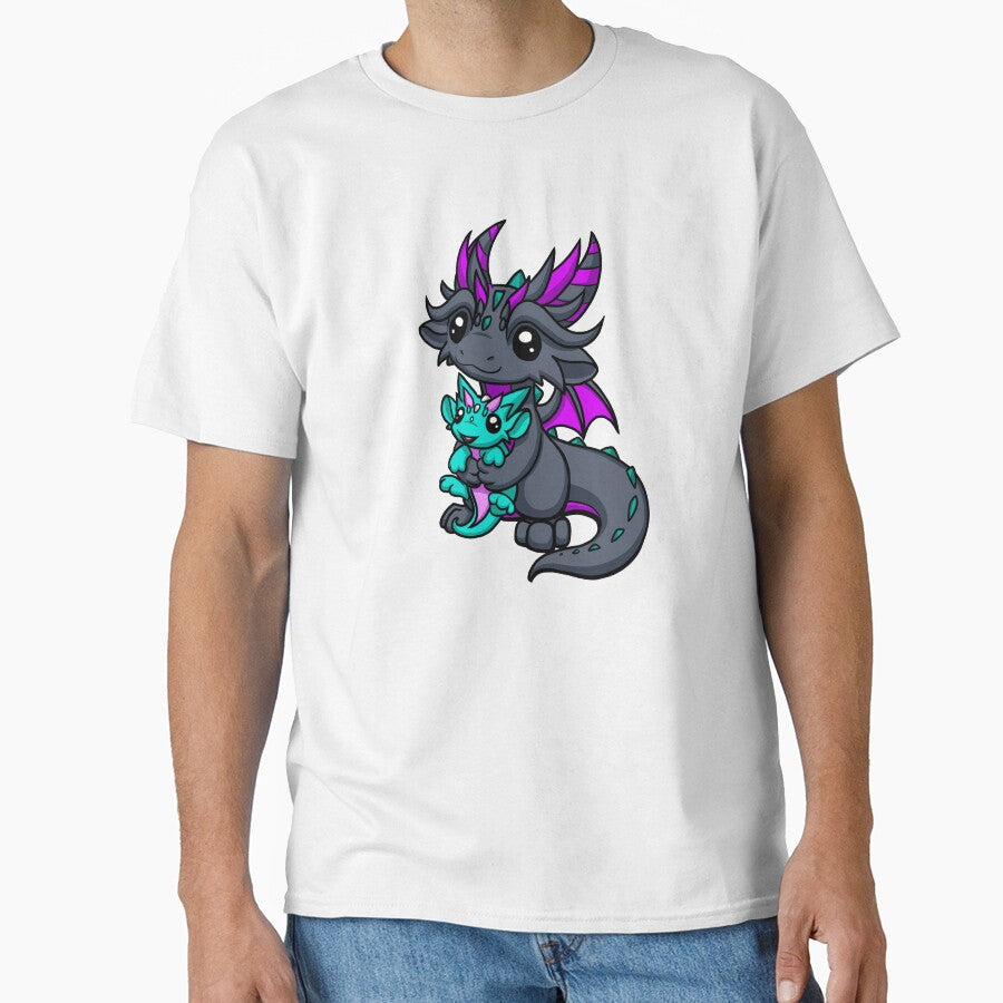 Mama Dragon Holding Baby by Dragons and Beasties