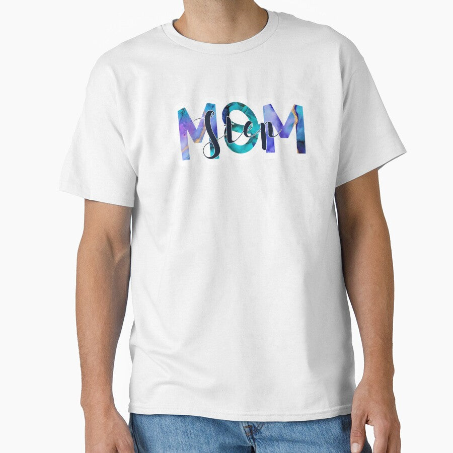 Purple and Navy Blue Marbles “Step Mom” Design by SidderBug Designs