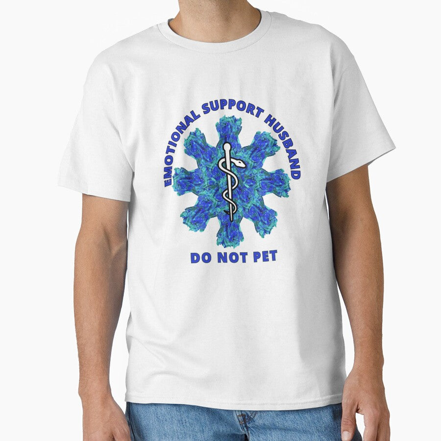 Emotional Support Husband Do Not Pet Azurite Powered Design by ArtDesignTp