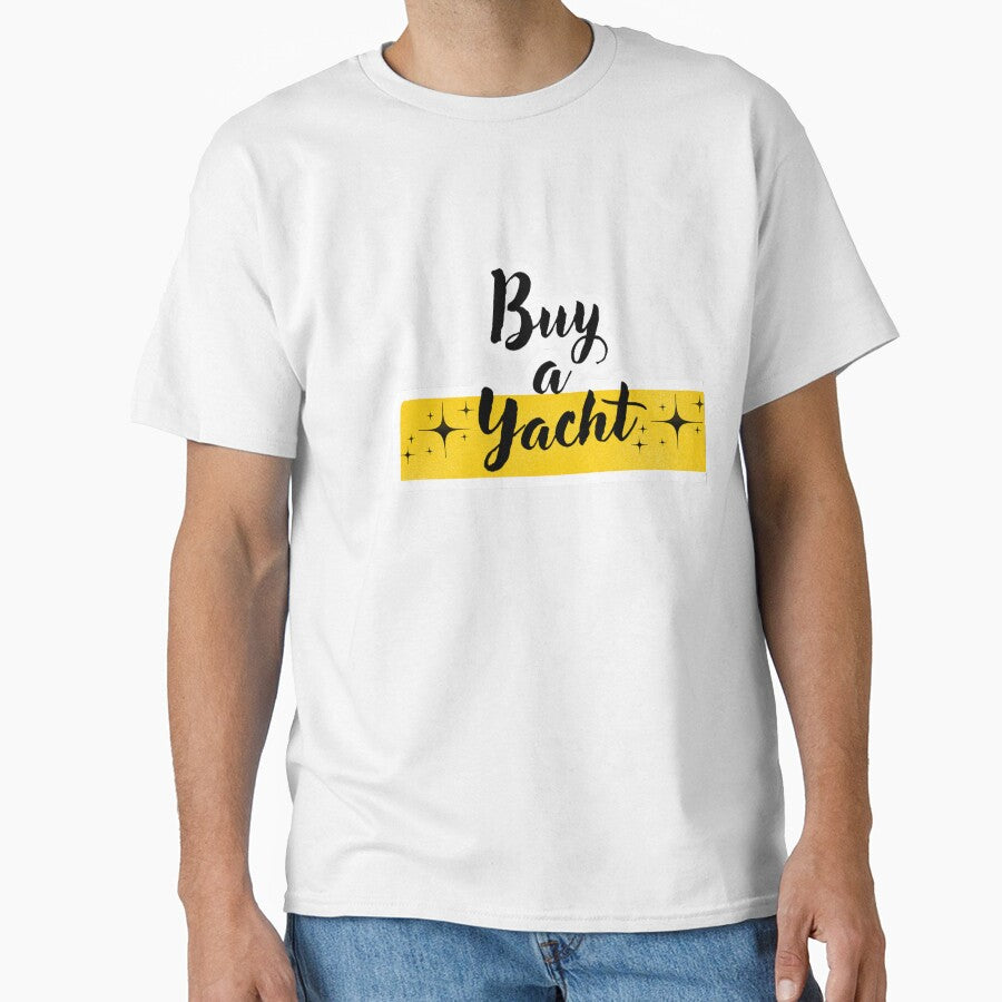 Buy a Yacht – Luxury Money Manifestation Sticker | Rich Girl Vibes Aesthetic by Doodlewithsupss