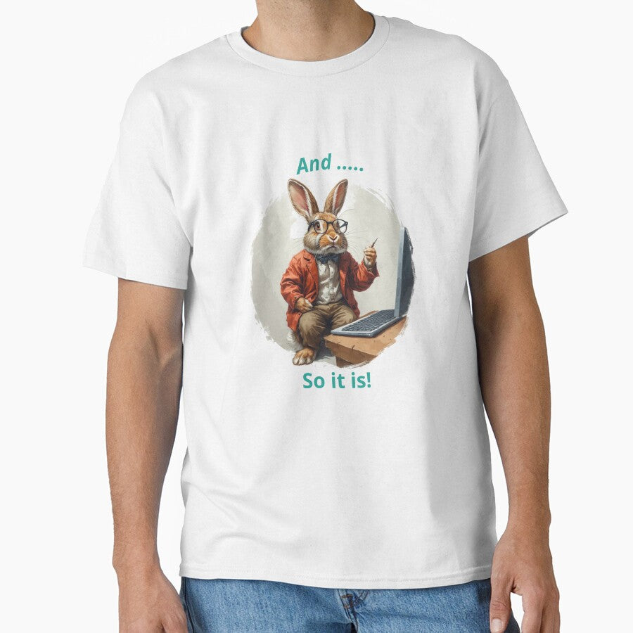 Smart Bunny, ideal gift for the rabbit lover and computer geek. by PiperParrot