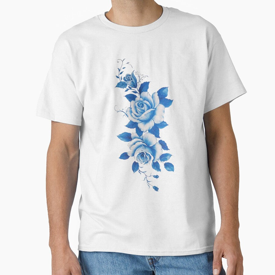 modern minimalist floral , blue and white flower by doitwithlove