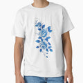modern minimalist floral , blue and white flower by doitwithlove