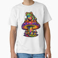 Psychonaut Frog - Psychedelic Cosmic Toad on Trippy Mushroom by RustedToad