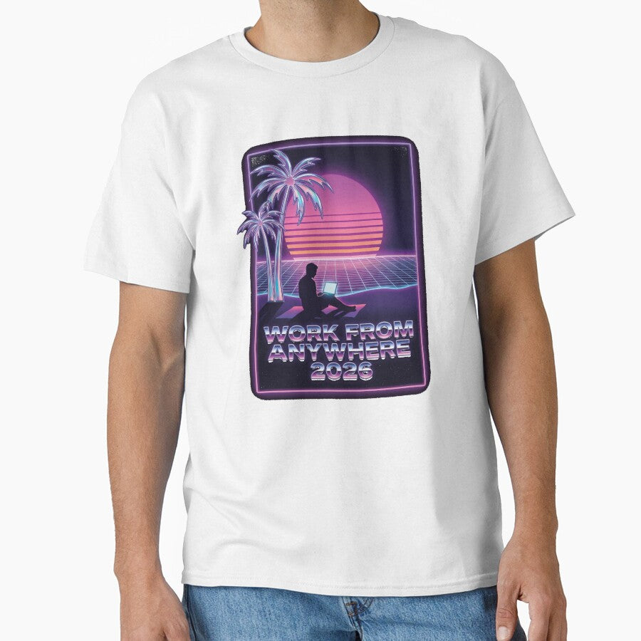 Work From Anywhere 2026 Vaporwave by FlamaC