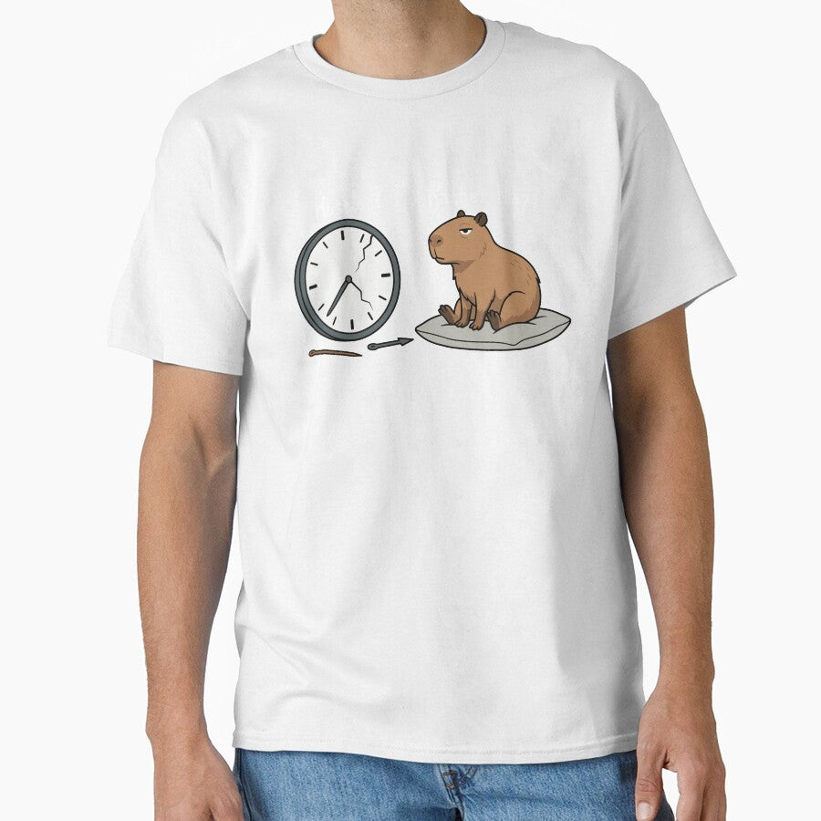 Funny Capybara Hustle Rather Nap Sarcastic Quote by capricedefille