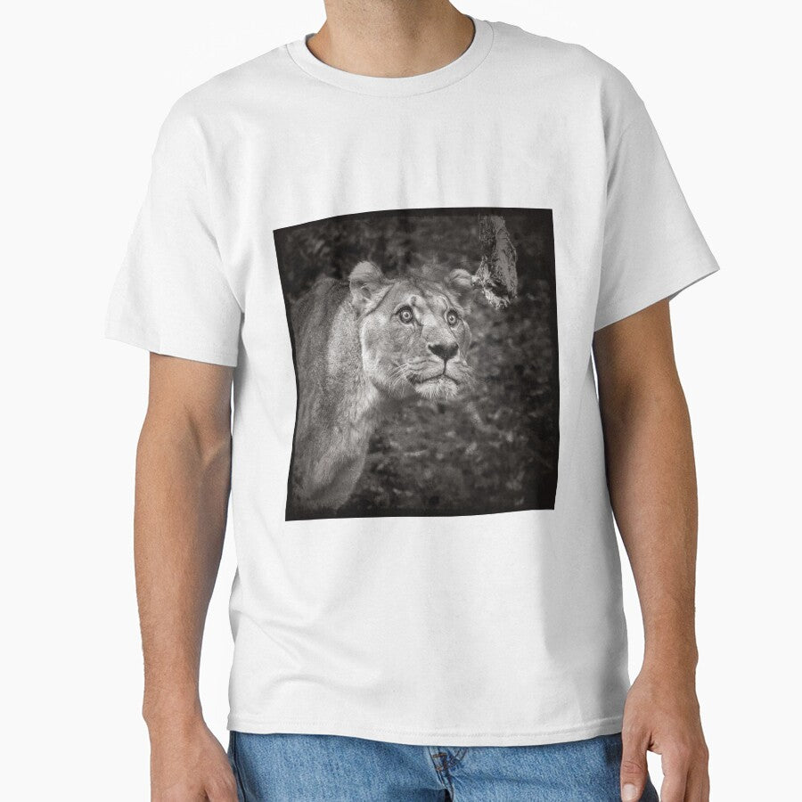 Lion Black & White by Conservation Art Emporium