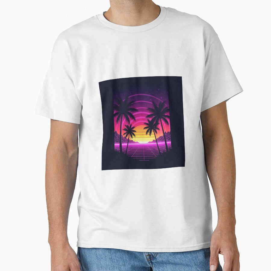 Retro Neon Sunset Vaporwave Vibes by Shomoon113