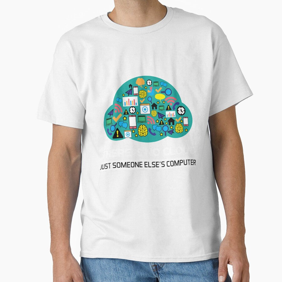 There is No Cloud ist Just someones else Computer Data Pun by Rzelemenz