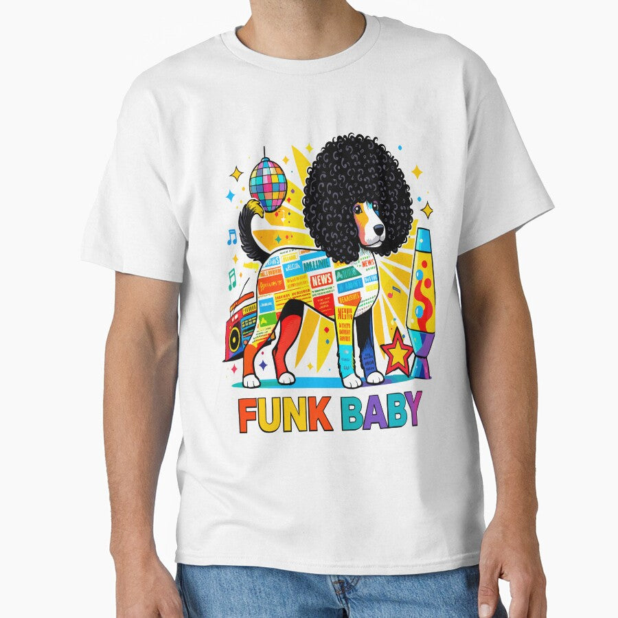 Funk Baby – Retro Disco Dog & Afro Vibes by zoliartdesign