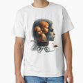 Vintage Twin Babies and Flamingo Motherhood Surreal Art by LujziWorld