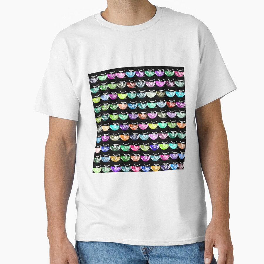 Abstract line art, geometric shapes,  polygon and circles lineart collection  (colored) #64 by Henri Le Vatius