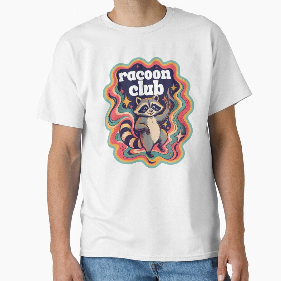 Groovy Racoon Club design by weedleaf420