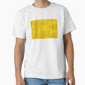 Yellow, cool, unique, trendy, urban abstract illustration art with polygonal and triangular shapes by theendup