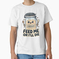 Funny Kawaii Sourdough Starter Cute "Feed Me Or I'll Die" Sticker by ARTReMi