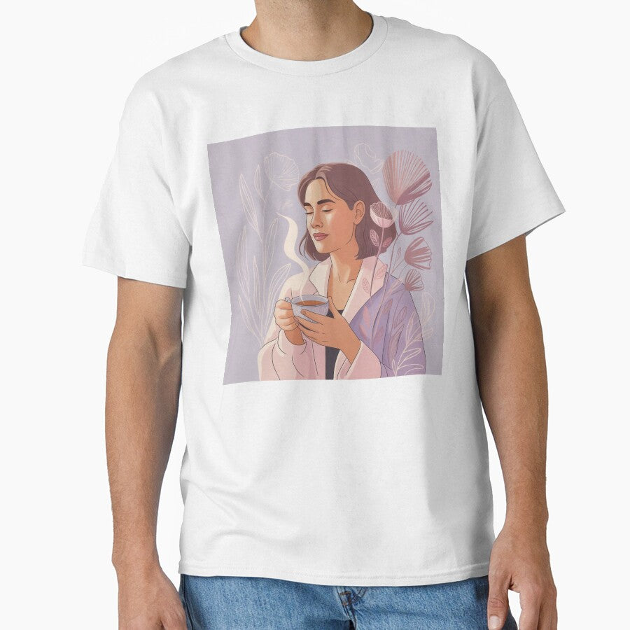 Mostly Zen Woman – Soft Feminine Illustration by MostlyZen