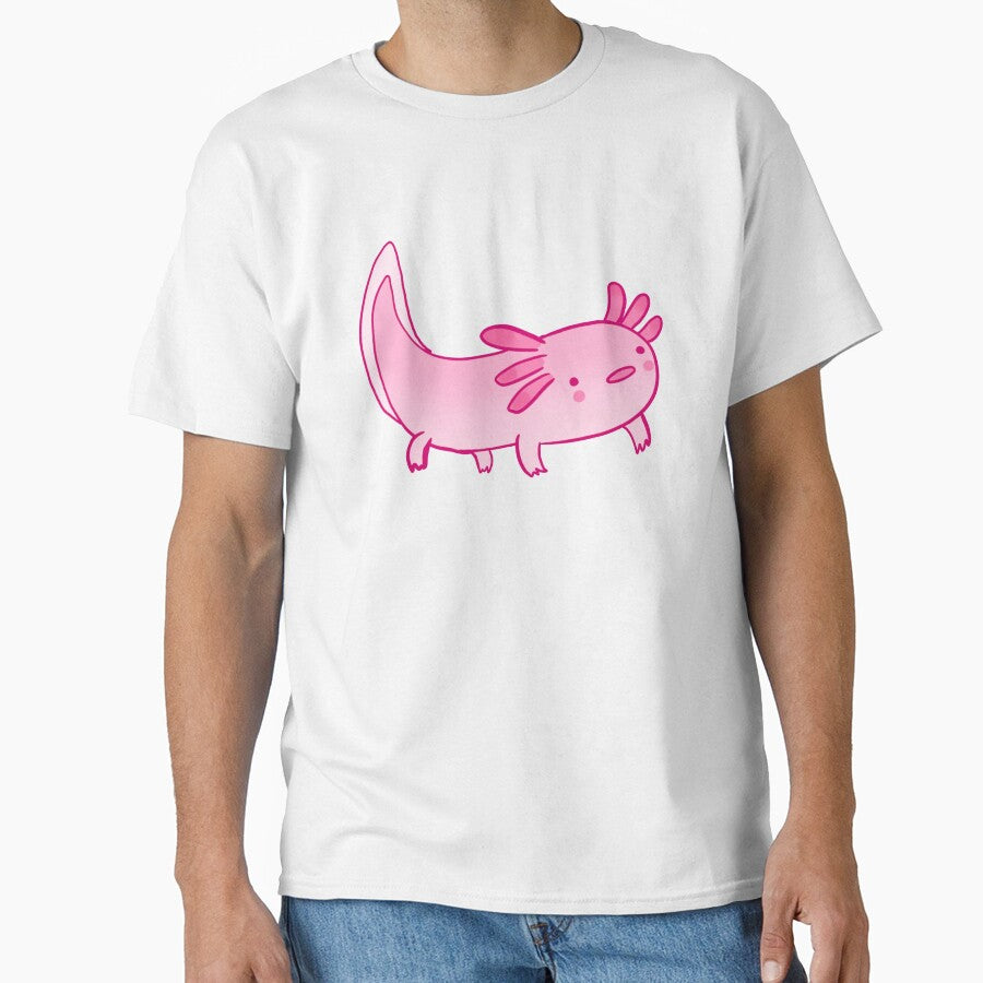 Funny cartoon axolotl by Mayarart