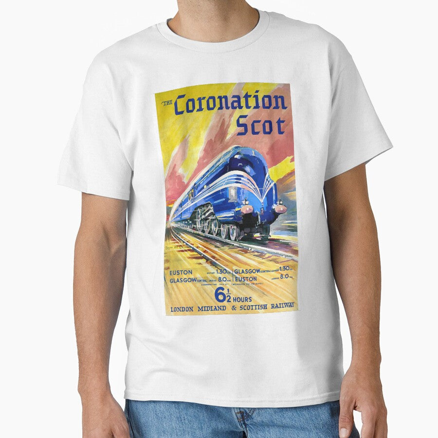 Vintage Travel Poster England The Coronation Scot by nyCatron00
