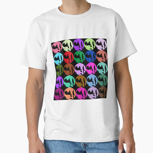 Abstract line art, geometric shapes,  polygon and circles lineart collection  (colored) #63 by Henri Le Vatius