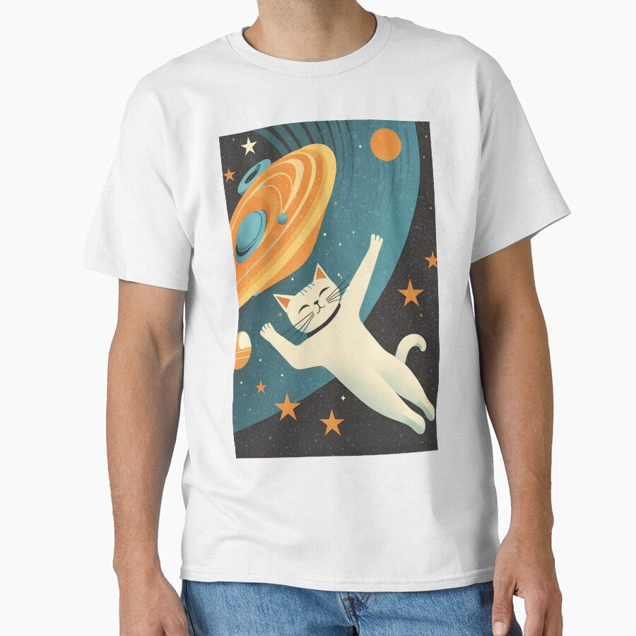 CAT IN SPACE / RETRO POSTER by Barbzzm
