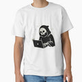 Grim Reaper Work From Home Funny Gothic Burnout Embroidery Design by ColorSplash123