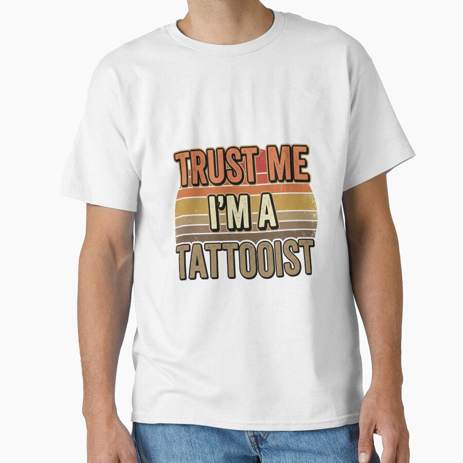 Trust Me I'm A Tattooist - Retro Vintage Tattoo Artist Quote by CreatedbyKandJ