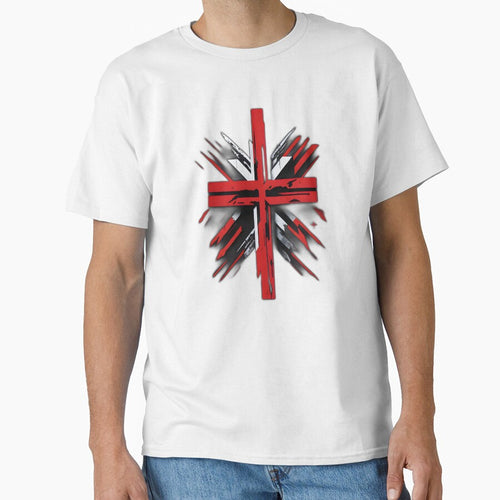 Abstract Minimalist Cool Symbol: Red Cross X by MoxieVibe