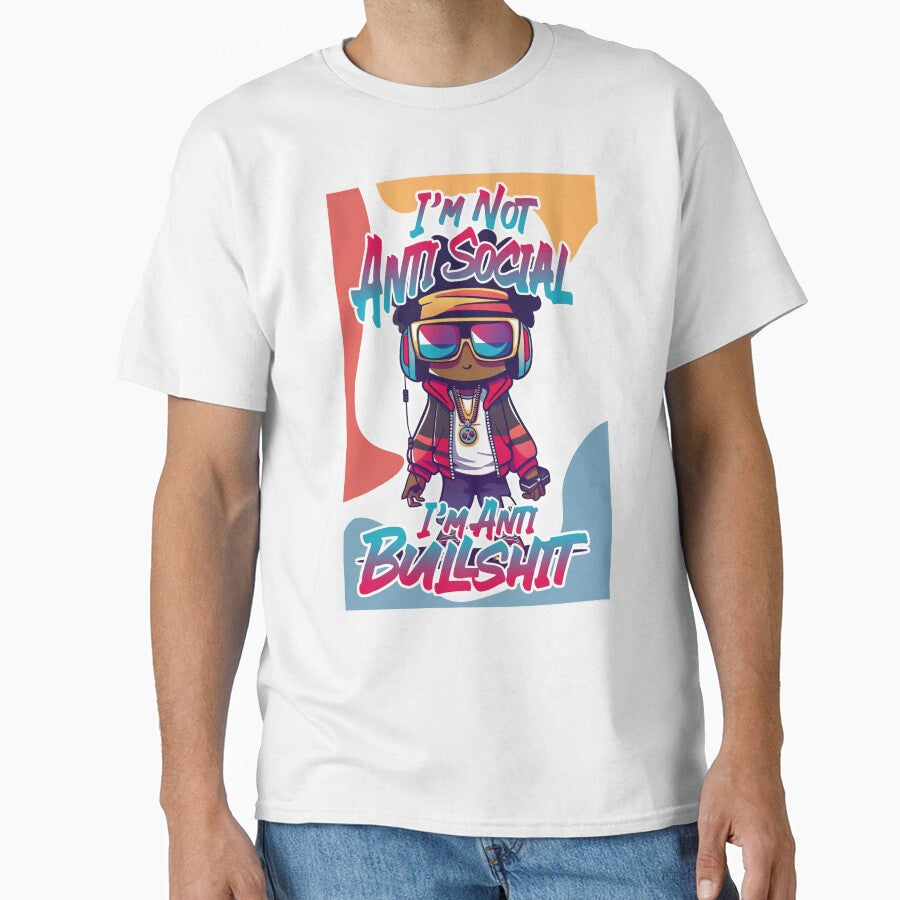 I'm Not Antisocial I'm Anti Bullshit by Szpaku desart