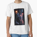 Neon Silence – Cyberpunk Wolf Gamer in the Rain by VireonTees