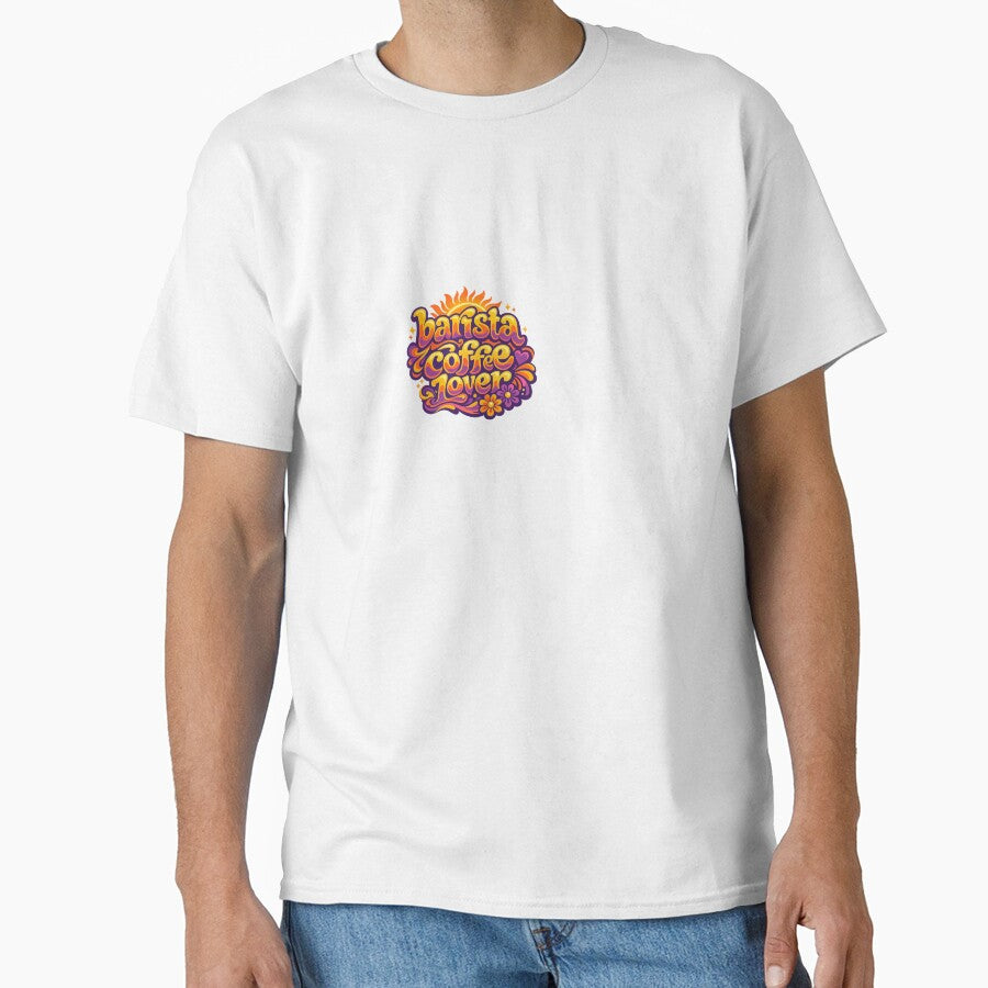 Barista Coffee Lover | Retro Groovy Cafe Design by BinAlgoPix
