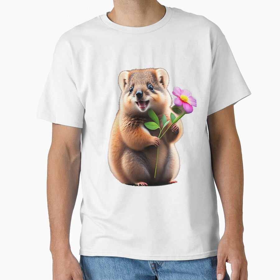 Blooming Smile: A Quokka's Delight by Can1cyp2