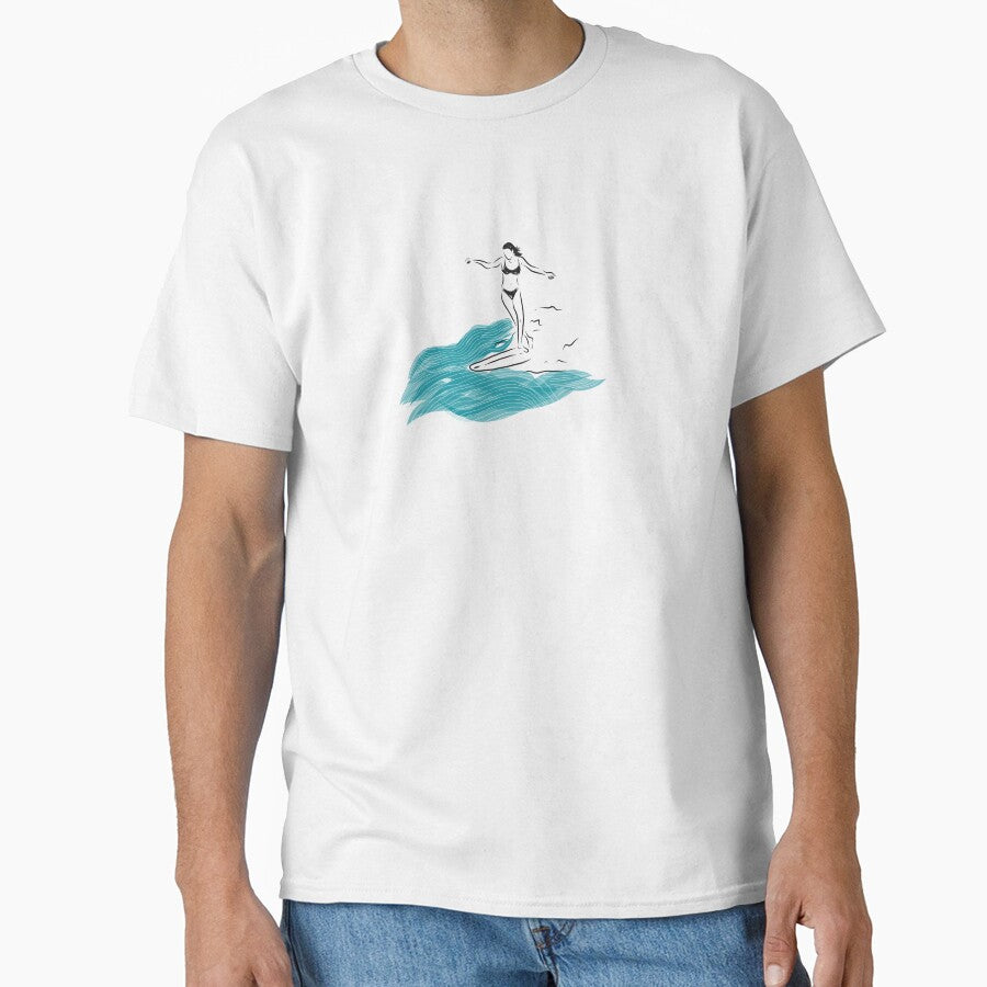 Surf woman minimalist long boarding by Tropical Blood