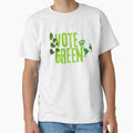 Vote Green Grunge Text Design by EarthArtDesigns