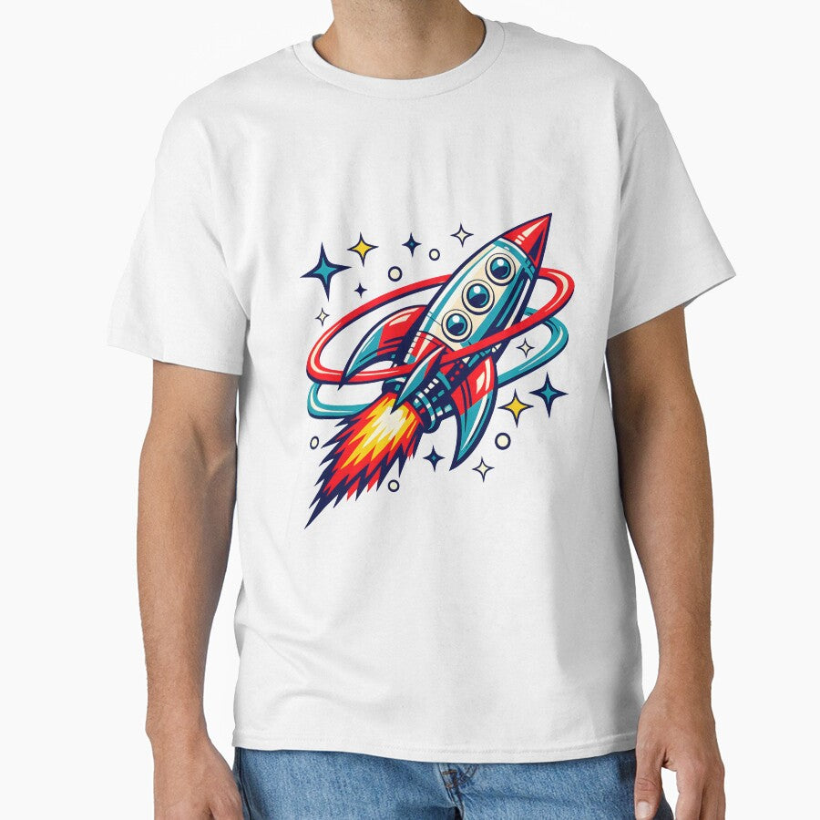 Retro Space Rocket by rebelpop