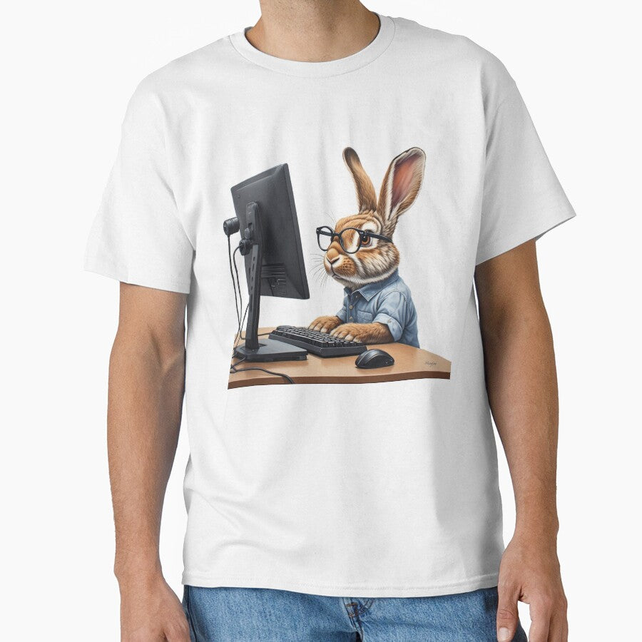 Fancy rabbit, a design for the pet love of rabbits and the computer geek by PiperParrot