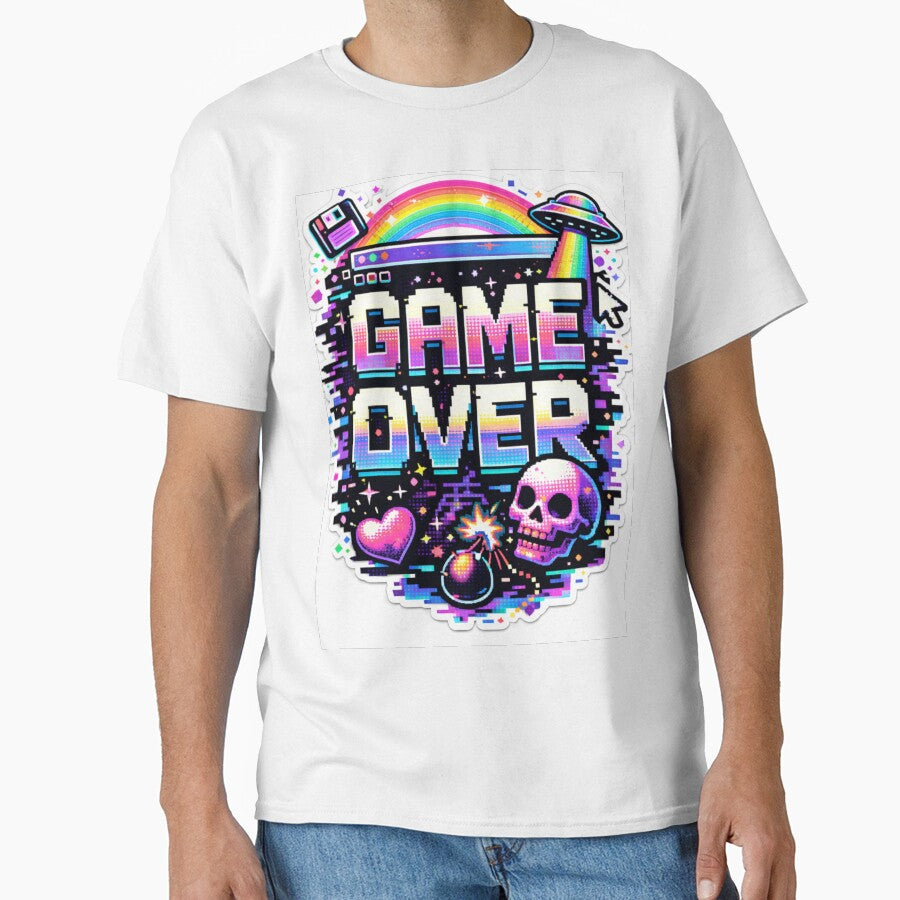 Retro Pixel Game Over Gaming Aesthetic Design by Wolf Creator