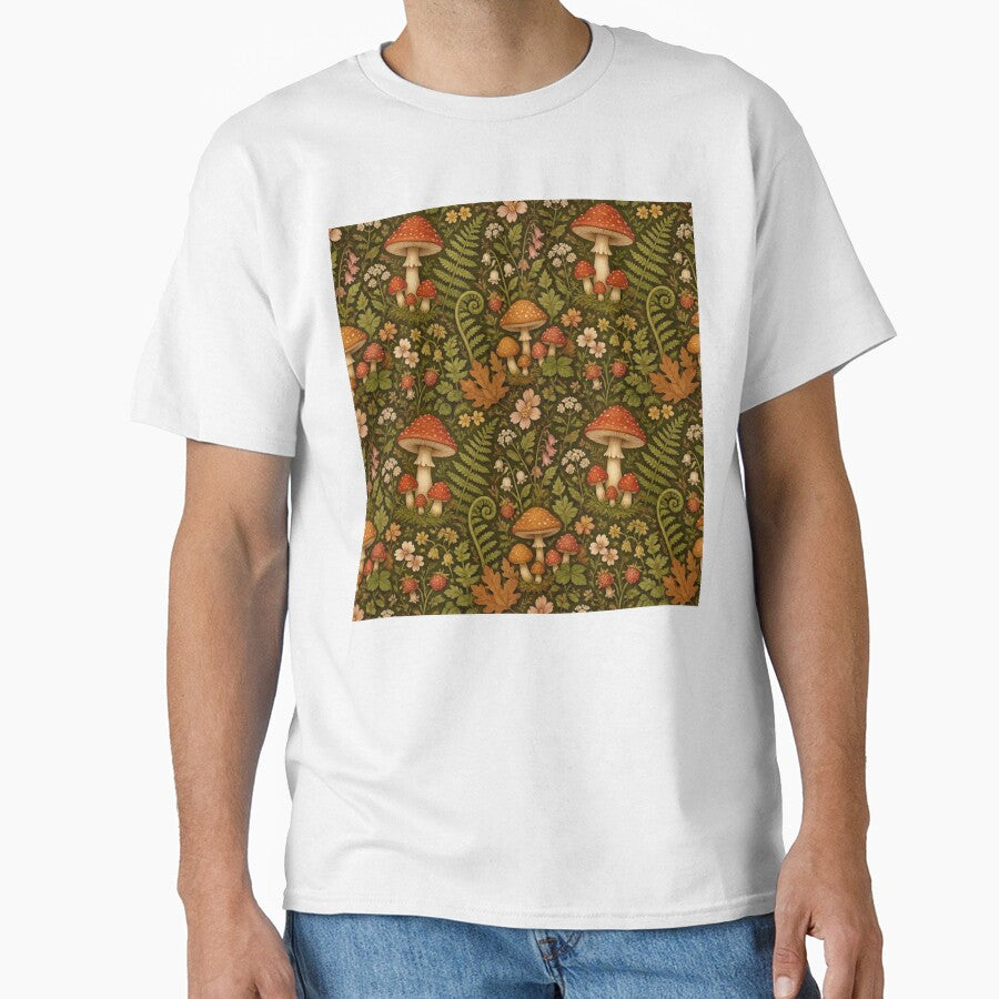 Cottagecore Mushroom Forest Pattern by StickyGuys