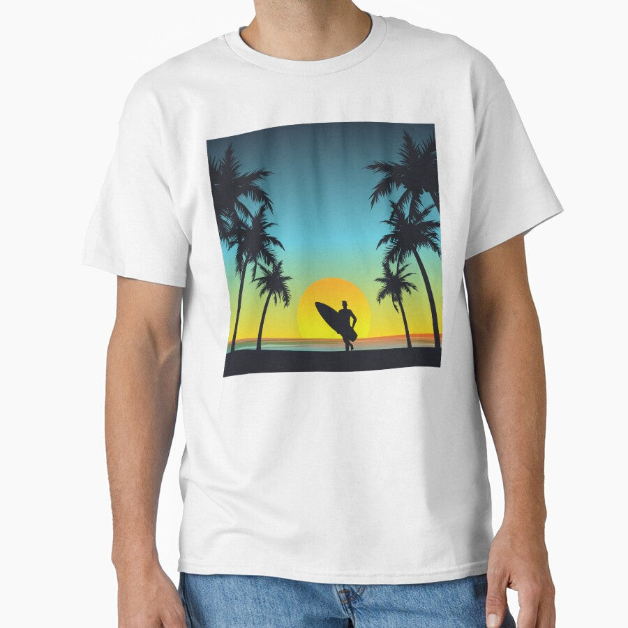 Surfing on the beach by Qudor