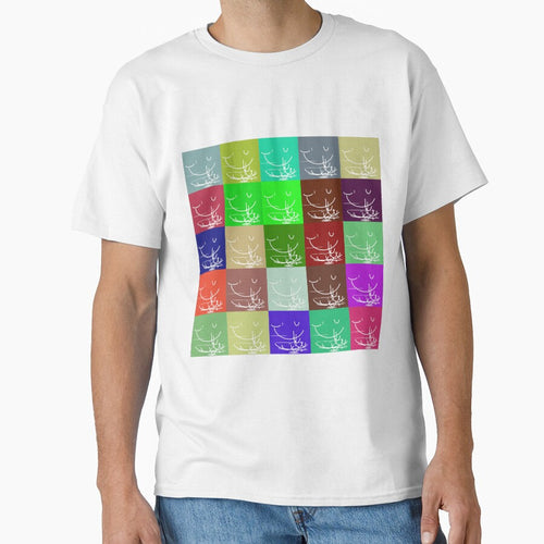 Abstract line art, geometric shapes,  polygon and circles lineart collection  (colored) #65 by Henri Le Vatius