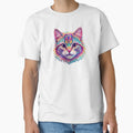Colorful Mandala Cat – Psychedelic Sacred Geometry Cat Art by Silaris Designs