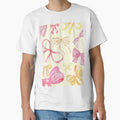 Yellow Pink Bow Coquette Abstract Print Cute Soft by DALdesignstore